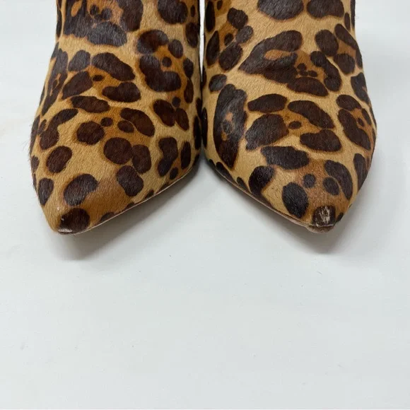 EUC Joie Lina Leopard Calf Hair Booties 38.5 - Picture 5 of 7